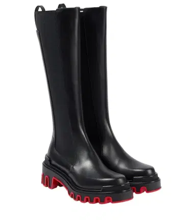 Christian Louboutin Marchacroche Dune leather knee-high boots | Thumbnail 1