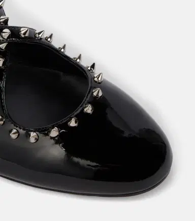 Christian Louboutin Pilouta Jane spiked patent leather ballet flats | Thumbnail 4