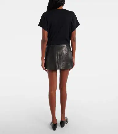 Khaite Jett leather miniskirt | Thumbnail 3