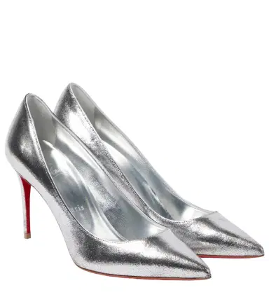 Christian Louboutin Kate 85 metallic leather pumps | Thumbnail 1 Christian Louboutin Kate 85 metallic leather pumps | Thumbnail 1