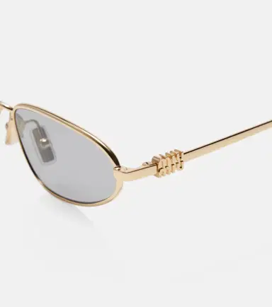 Miu Miu Logo oval sunglasses | Thumbnail 3
