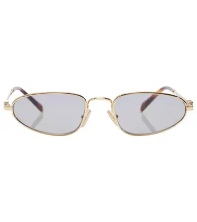 Miu Miu Logo oval sunglasses | Thumbnail 1
