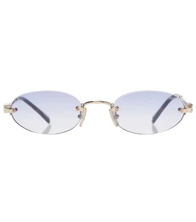 Miu Miu Logo oval sunglasses