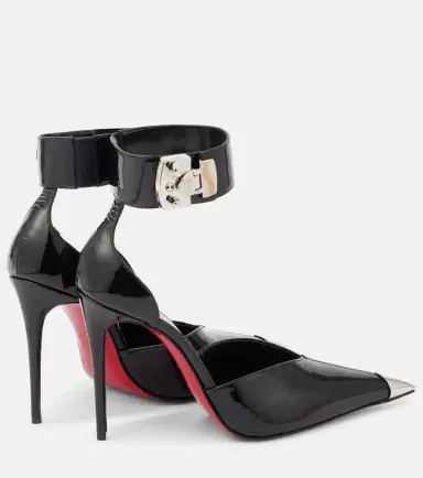 Christian Louboutin Lock Me Up 100 embellished leather pumps | Thumbnail 3