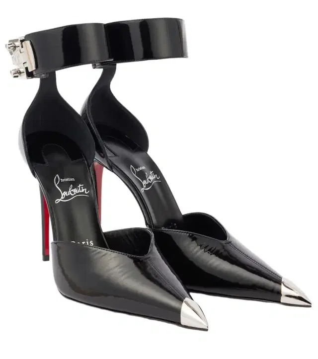 Lock Me Up 100 embellished leather pumps