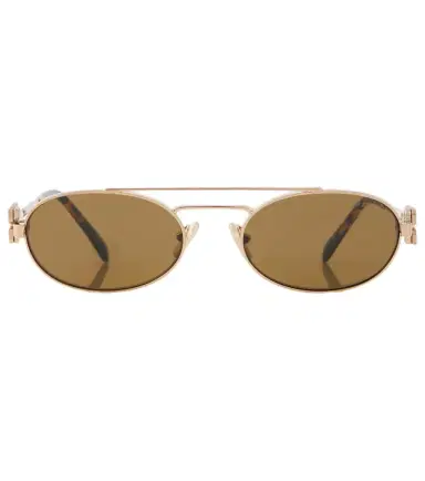 Miu Miu Logo oval sunglasses | Thumbnail 1