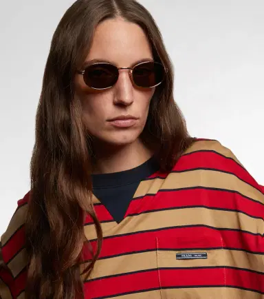 Prada Iconic Plaque round sunglasses | Thumbnail 6