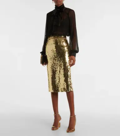Dolce & Gabbana Sequined midi skirt | Thumbnail 2