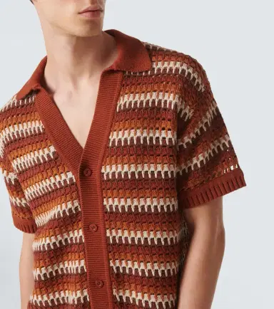 Frescobol Carioca Pinto crochet cotton shirt | Thumbnail 2