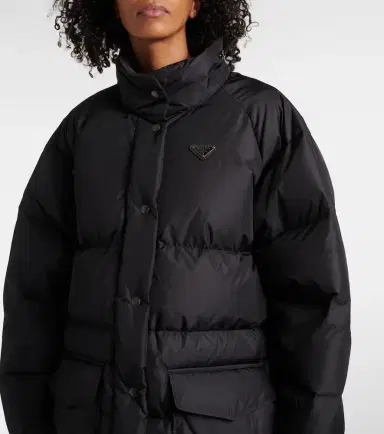 Prada Faux fur-trimmed down jacket | Thumbnail 5