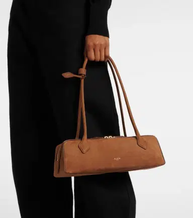 Alaïa Alaïa Le Teckel Medium suede shoulder bag | Thumbnail 6 Alaïa Alaïa Le Teckel Medium suede shoulder bag | Thumbnail 6