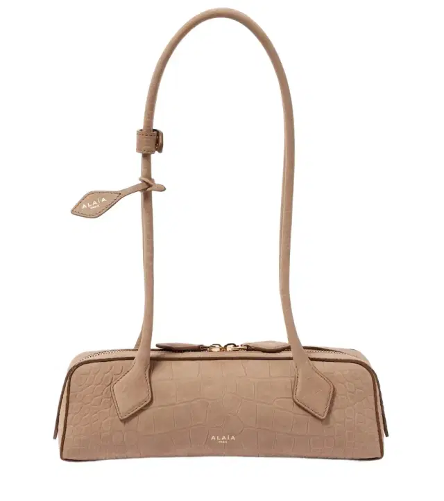 Alaia Alaïa Le Teckel Small croc-effect shoulder bag