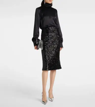 Dolce & Gabbana Sequined midi skirt | Thumbnail 3