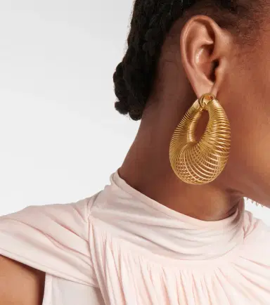 Alaïa Alaïa Spiral hoop earrings | Thumbnail 5