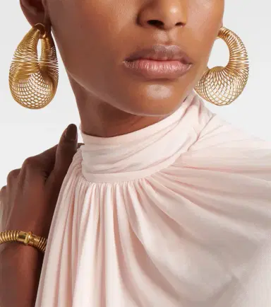 Alaïa Alaïa Spiral hoop earrings | Thumbnail 6