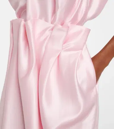 Simone Rocha Draped satin midi skirt | Thumbnail 2 Simone Rocha Draped satin midi skirt | Thumbnail 2