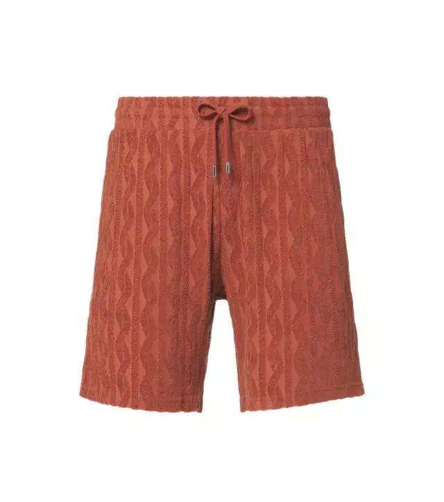 Frescobol Carioca Augusto cotton terry jacquard shorts