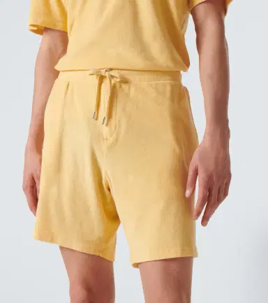 Frescobol Carioca Faustino cotton and linen-blend terry shorts | Thumbnail 4