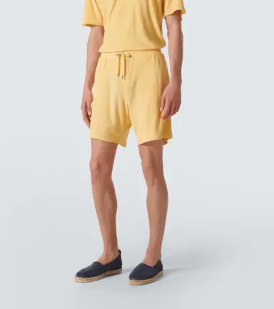 Frescobol Carioca Faustino cotton and linen-blend terry shorts | Thumbnail 5