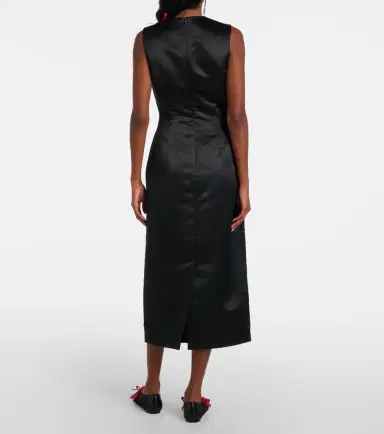 Simone Rocha Bow-detail satin midi dress | Thumbnail 5 Simone Rocha Bow-detail satin midi dress | Thumbnail 5