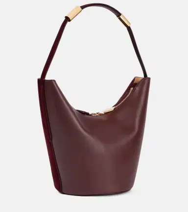 Alaïa Alaïa Shape Small suede and leather bucket bag | Thumbnail 3