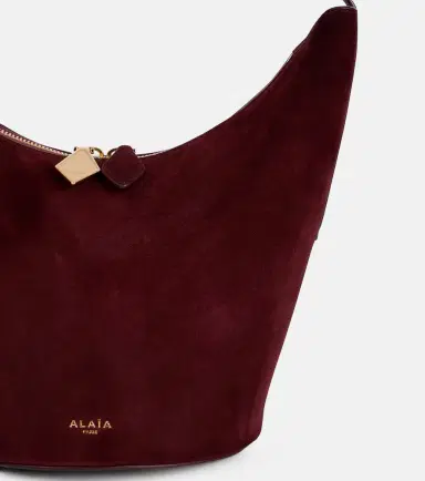 Alaïa Alaïa Shape Small suede and leather bucket bag | Thumbnail 4
