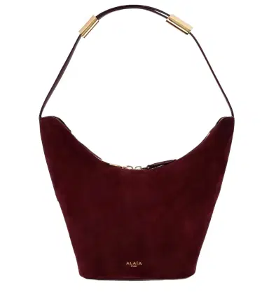 Alaïa Alaïa Shape Small suede and leather bucket bag | Thumbnail 1