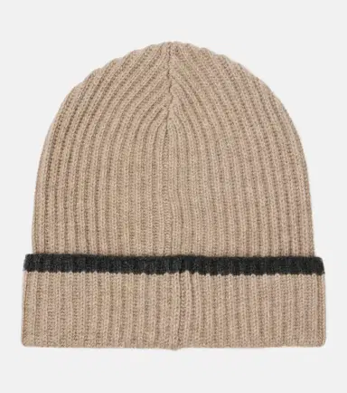 Brunello Cucinelli Ribbed-knit cashmere beanie | Thumbnail 3