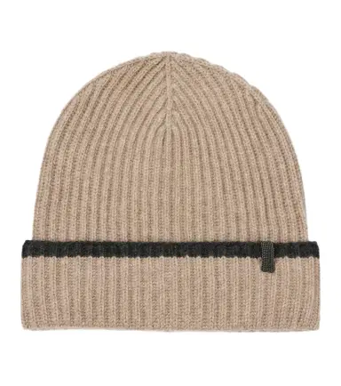 Brunello Cucinelli Ribbed-knit cashmere beanie | Thumbnail 1