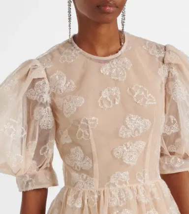 Simone Rocha Embroidered midi dress | Thumbnail 2