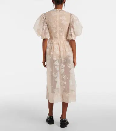 Simone Rocha Embroidered midi dress | Thumbnail 3