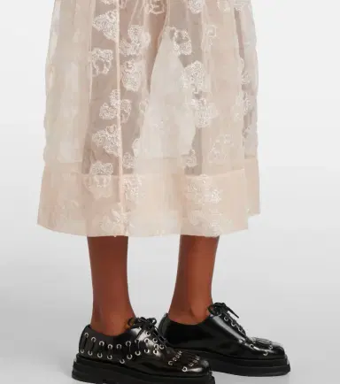 Simone Rocha Embroidered midi dress | Thumbnail 4