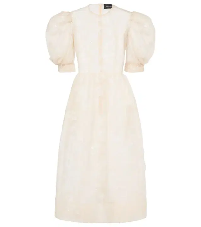 Simone Rocha Embroidered midi dress