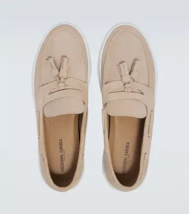 Frescobol Carioca Monta tassel suede loafers | Thumbnail 4