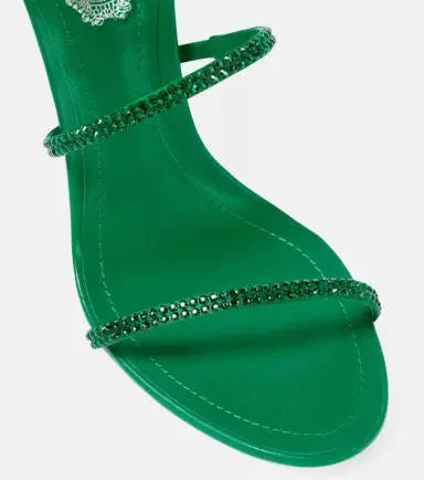 René Caovilla Cleo 105 embellished satin sandals | Thumbnail 3 René Caovilla Cleo 105 embellished satin sandals | Thumbnail 3