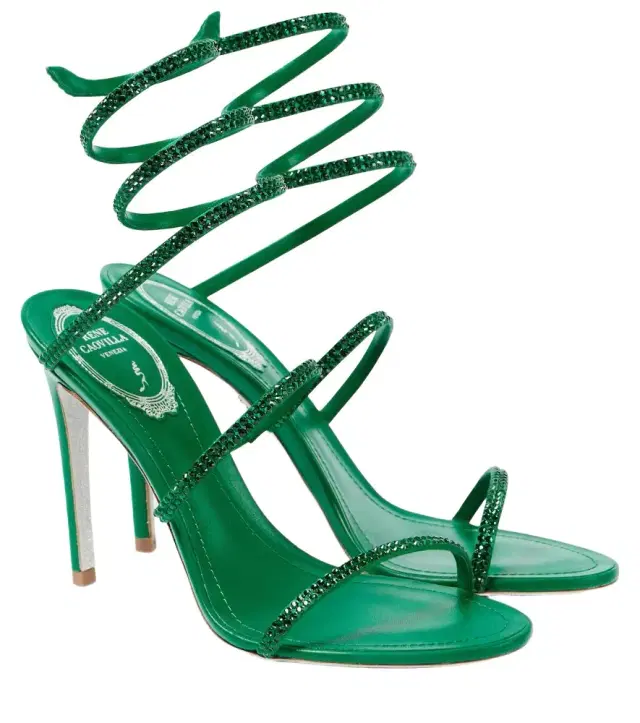 Cleo 105 embellished satin sandals