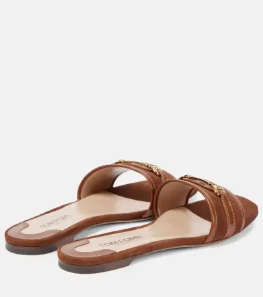 Tom Ford Whitney Stadium T leather slides | Thumbnail 2