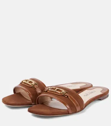 Tom Ford Whitney Stadium T leather slides | Thumbnail 3