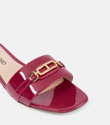 Tom Ford Whitney Stadium T patent leather slides | Thumbnail 2