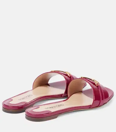 Tom Ford Whitney Stadium T patent leather slides | Thumbnail 3