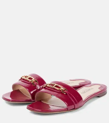 Tom Ford Whitney Stadium T patent leather slides | Thumbnail 4