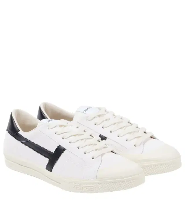 Tom Ford Logo leather sneakers