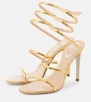 René Caovilla Cleo 105 mirrored leather sandals | Thumbnail 3 René Caovilla Cleo 105 mirrored leather sandals | Thumbnail 3