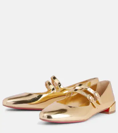 Christian Louboutin Sweet Jane mirrored leather Mary Jane flats | Thumbnail 4 Christian Louboutin Sweet Jane mirrored leather Mary Jane flats | Thumbnail 4