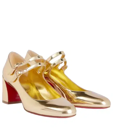 Christian Louboutin Miss Jane mirrored leather Mary Jane pumps | Thumbnail 1 Christian Louboutin Miss Jane mirrored leather Mary Jane pumps | Thumbnail 1