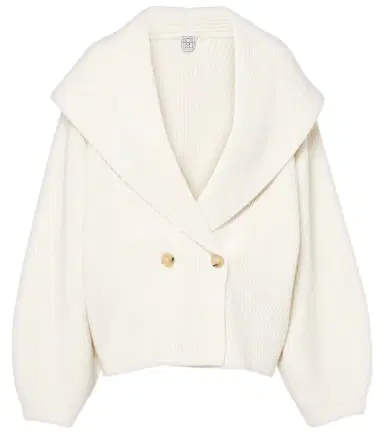 Toteme Ribbed-knit wool-blend cardigan | Thumbnail 1