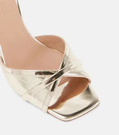 Malone Souliers Perla 70 croc-effect leather mules | Thumbnail 3