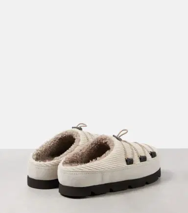 Brunello Cucinelli Chunky shearling-lined slippers | Thumbnail 3 Brunello Cucinelli Chunky shearling-lined slippers | Thumbnail 3