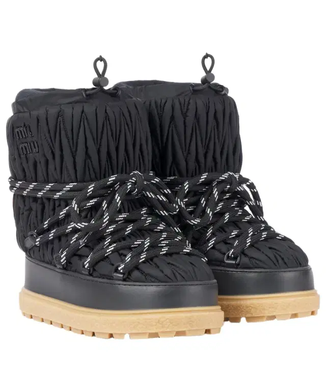 Logo matelassé snow boots