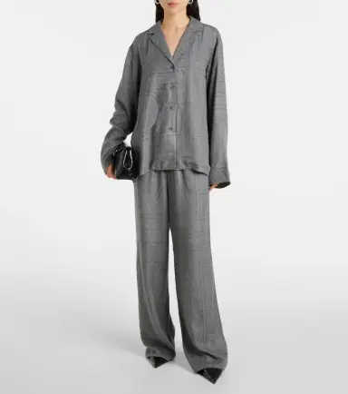 Toteme Monogram flannel pajama pants | Thumbnail 2